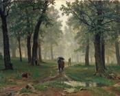 伊万 希什金 : Rain in an Oak Forest